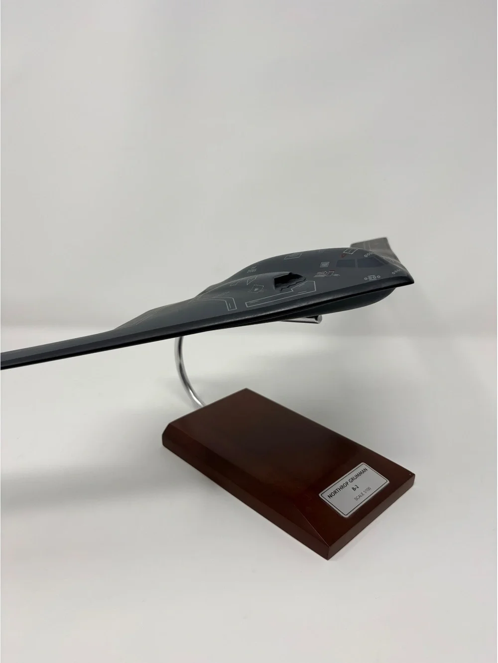 1/100 Executive series Models Northrop Grumman B-2 stealth bomber Mahogany wood